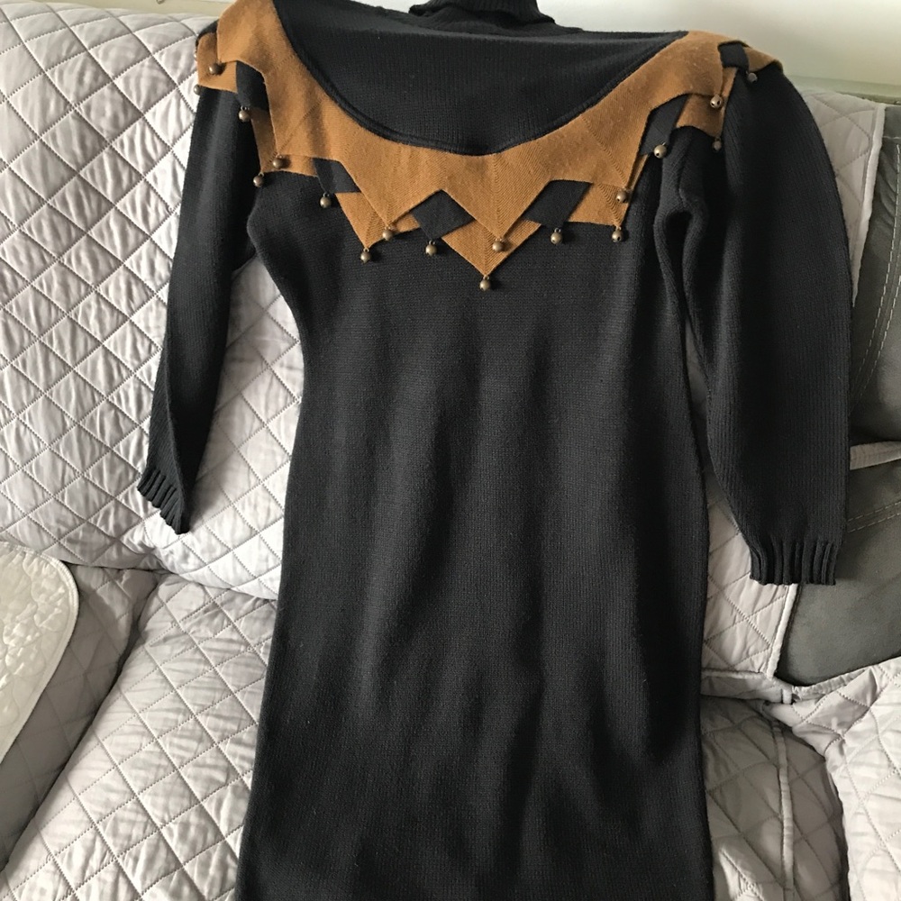 Cache Paris Designed Turtleneck Jingle Sweater Dr… - image 4